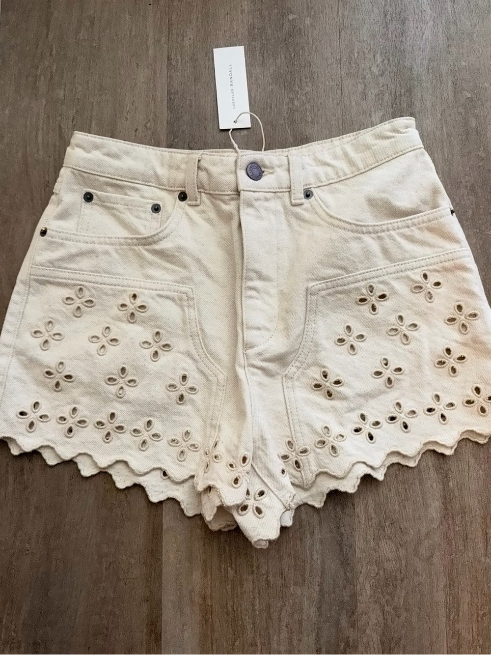 Loeffler Randall Dover Embroidered Short